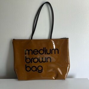 Medium brown bag tote
